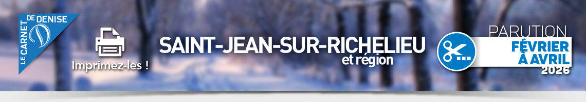 Coupon-rabais promotions Saint-Jean-sur-Richelieu et région