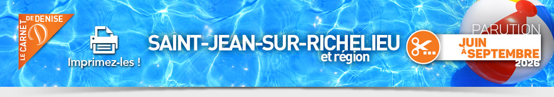 Coupon-rabais promotions Saint-Jean-sur-Richelieu et région