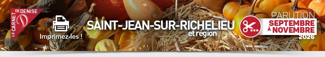 Coupon-rabais promotions Saint-Jean-sur-Richelieu et région